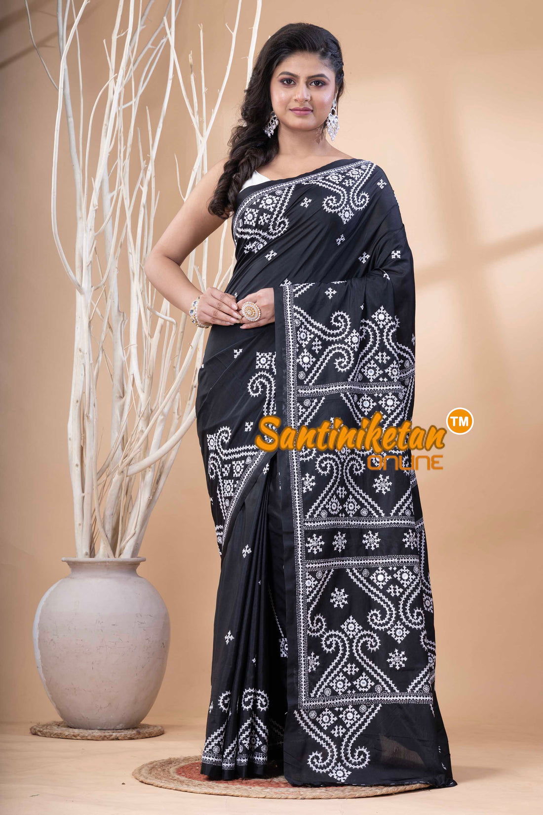 Bangalore Silk Gujrati Stitch Saree SN202523803