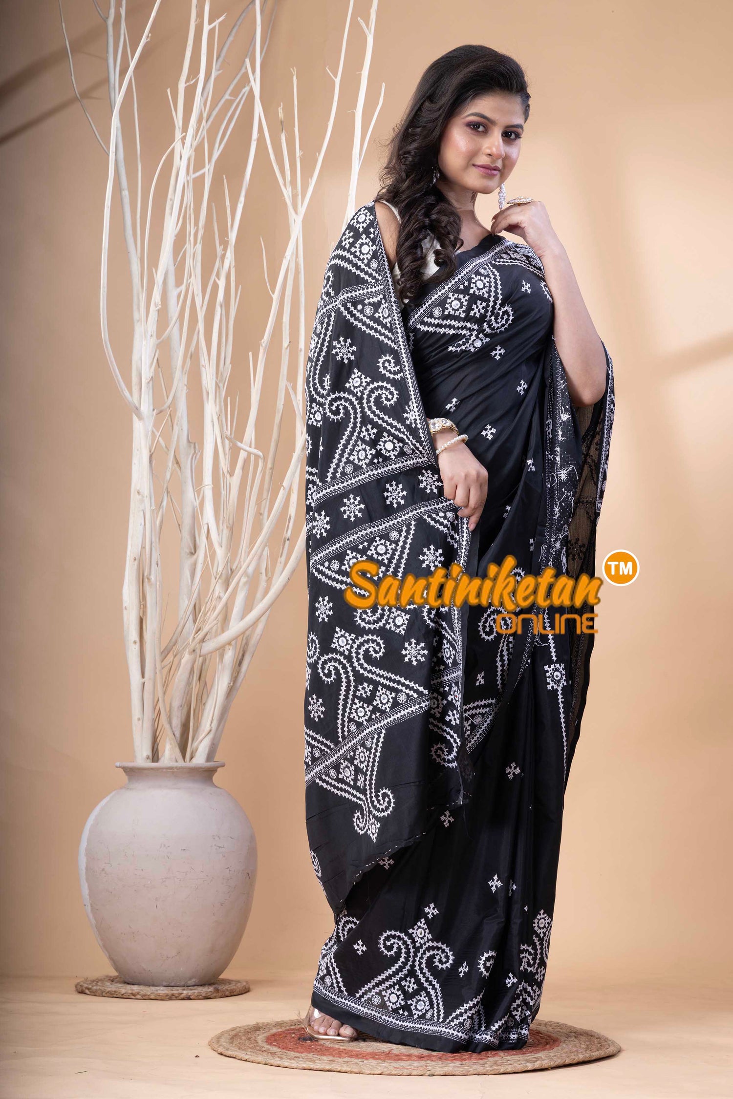 Bangalore Silk Gujrati Stitch Saree SN202523803