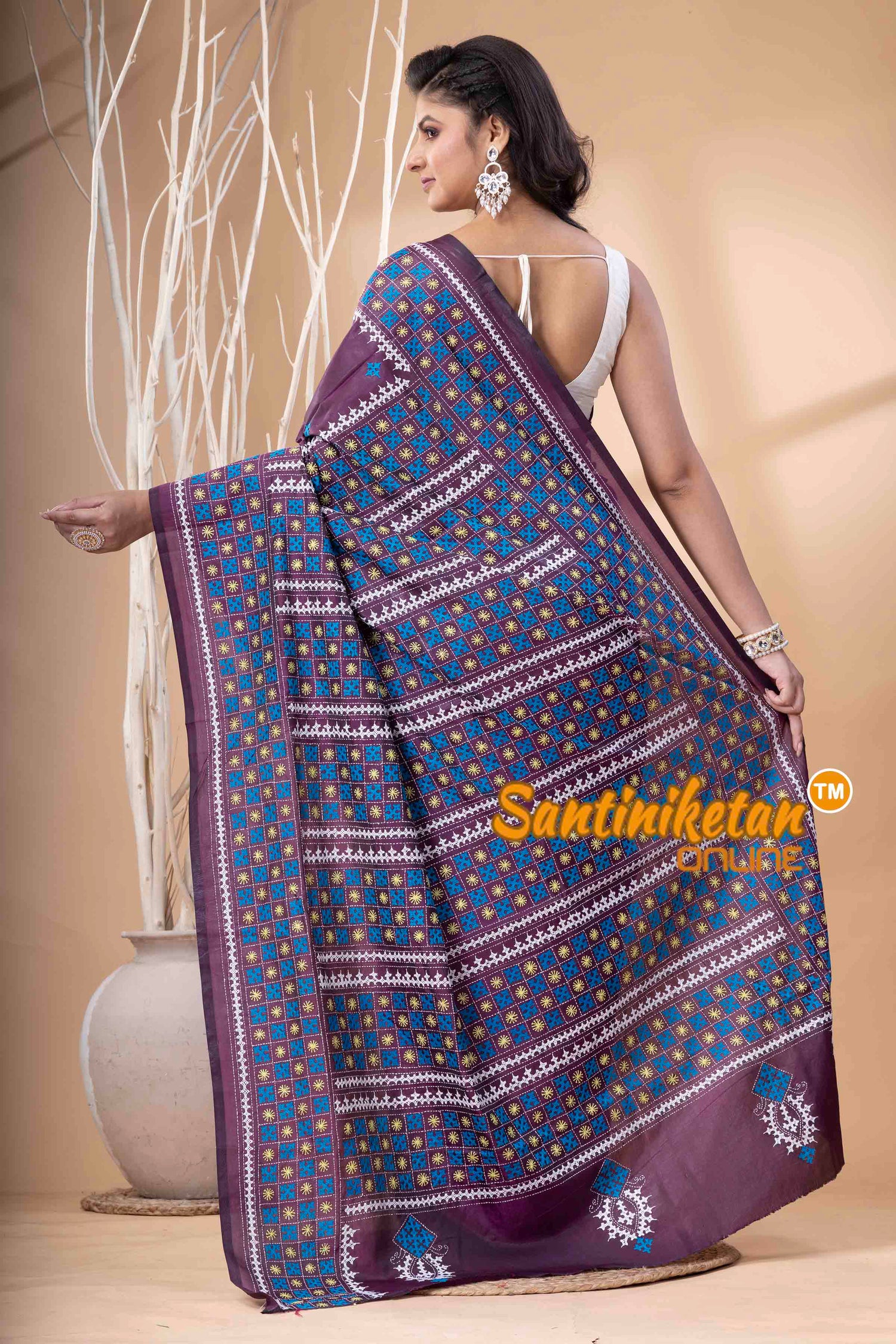 Bangalore Silk Gujrati Stitch Saree SN202523809