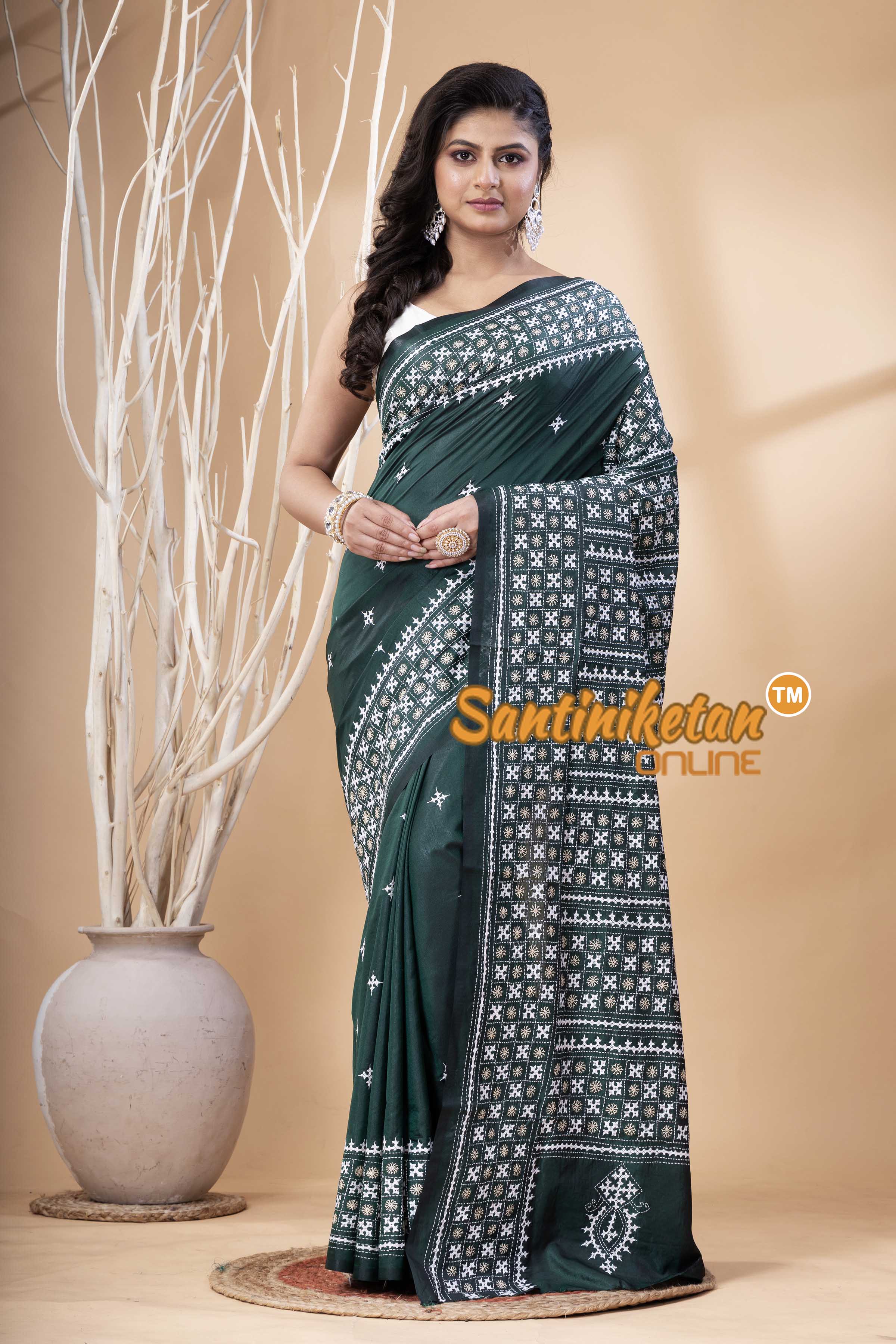 Bangalore Silk Gujrati Stitch Saree SN202523858