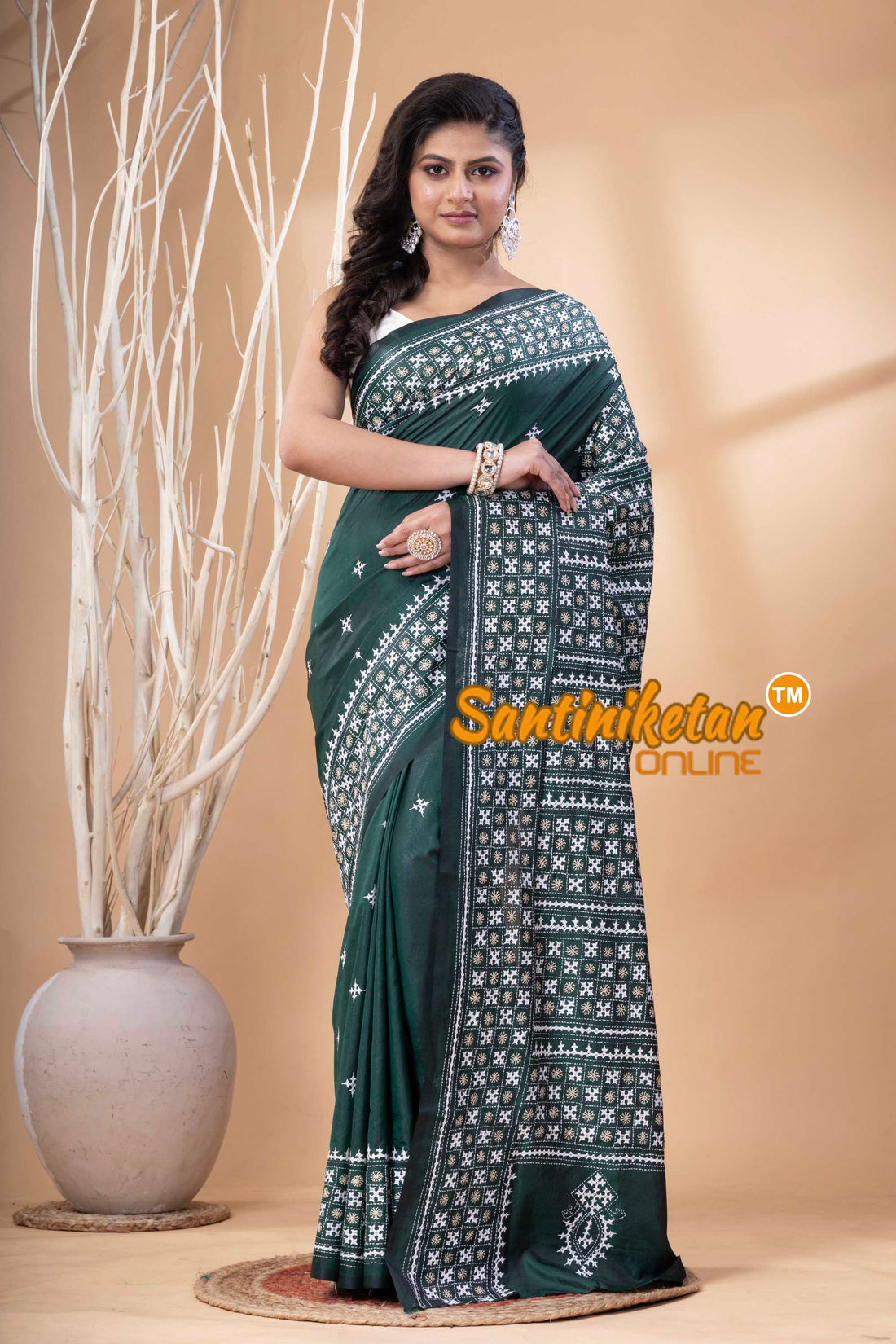 Bangalore Silk Gujrati Stitch Saree SN202523858