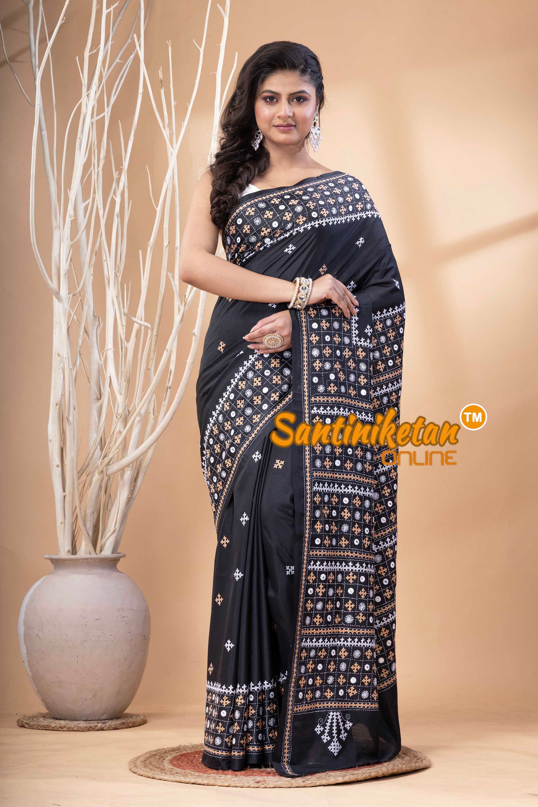 Bangalore Silk Gujrati Stitch Saree SN202523864