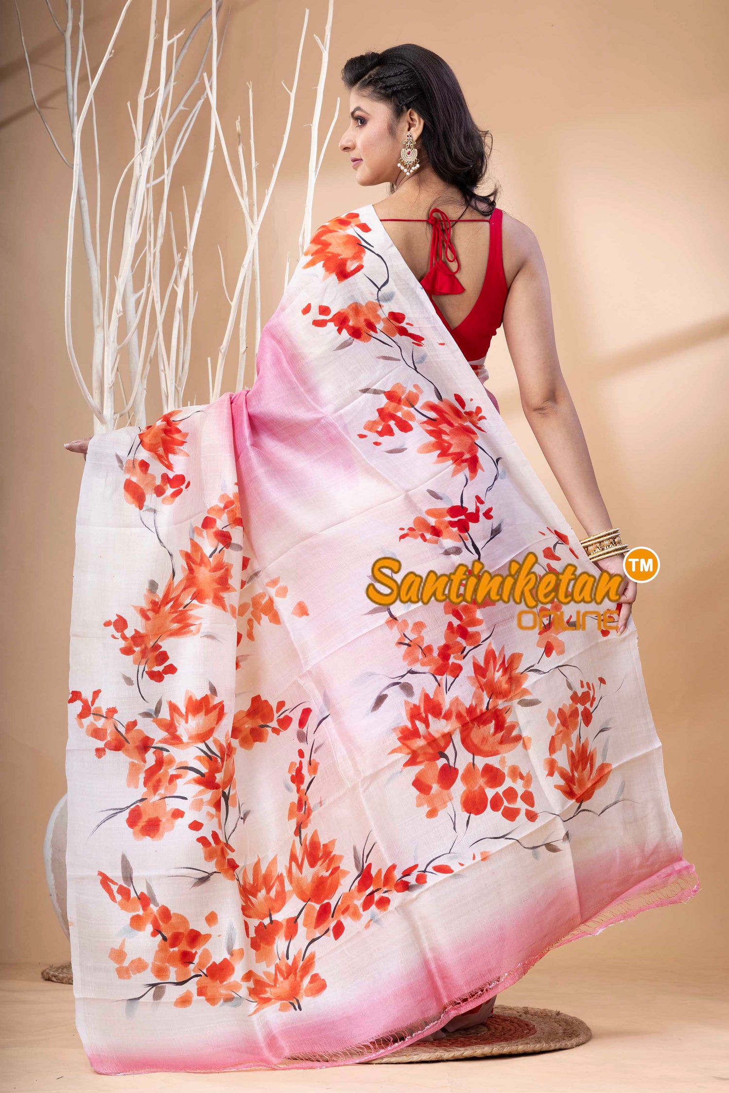 Hand Made Design On Murshidabad Silk SN202523920