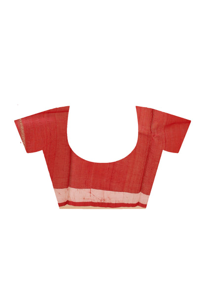 Hand Batik On Murshidabad Silk Saree SN202523957