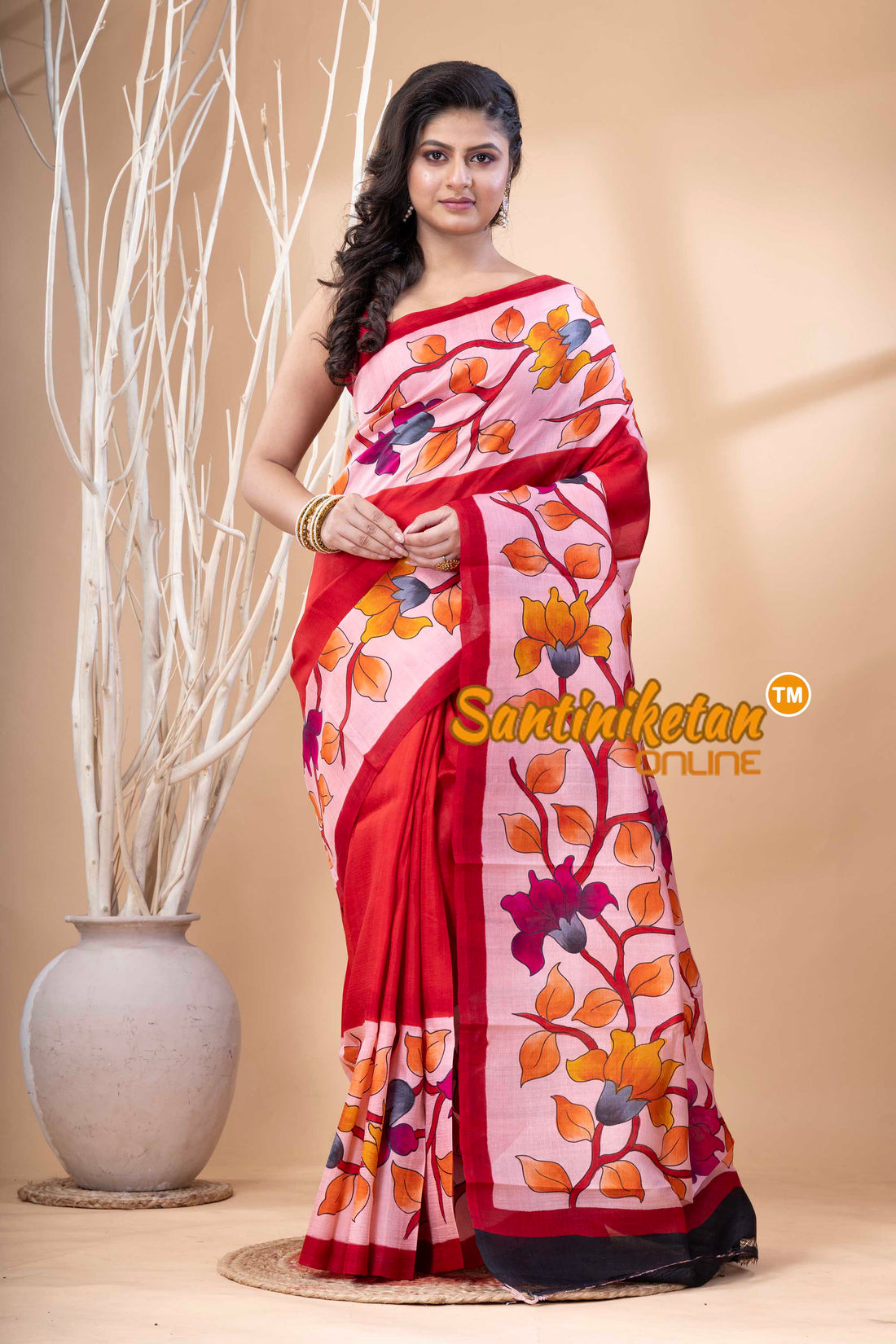 Hand Made Design On Murshidabad Silk SN202523987