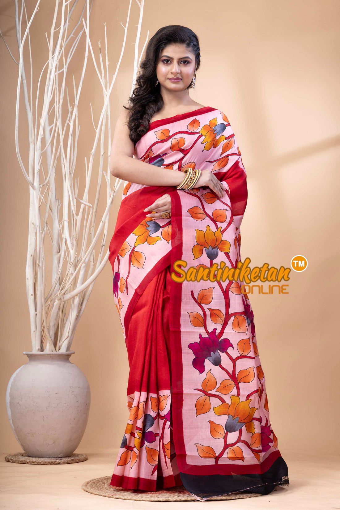 Hand Made Design On Murshidabad Silk SN202523987