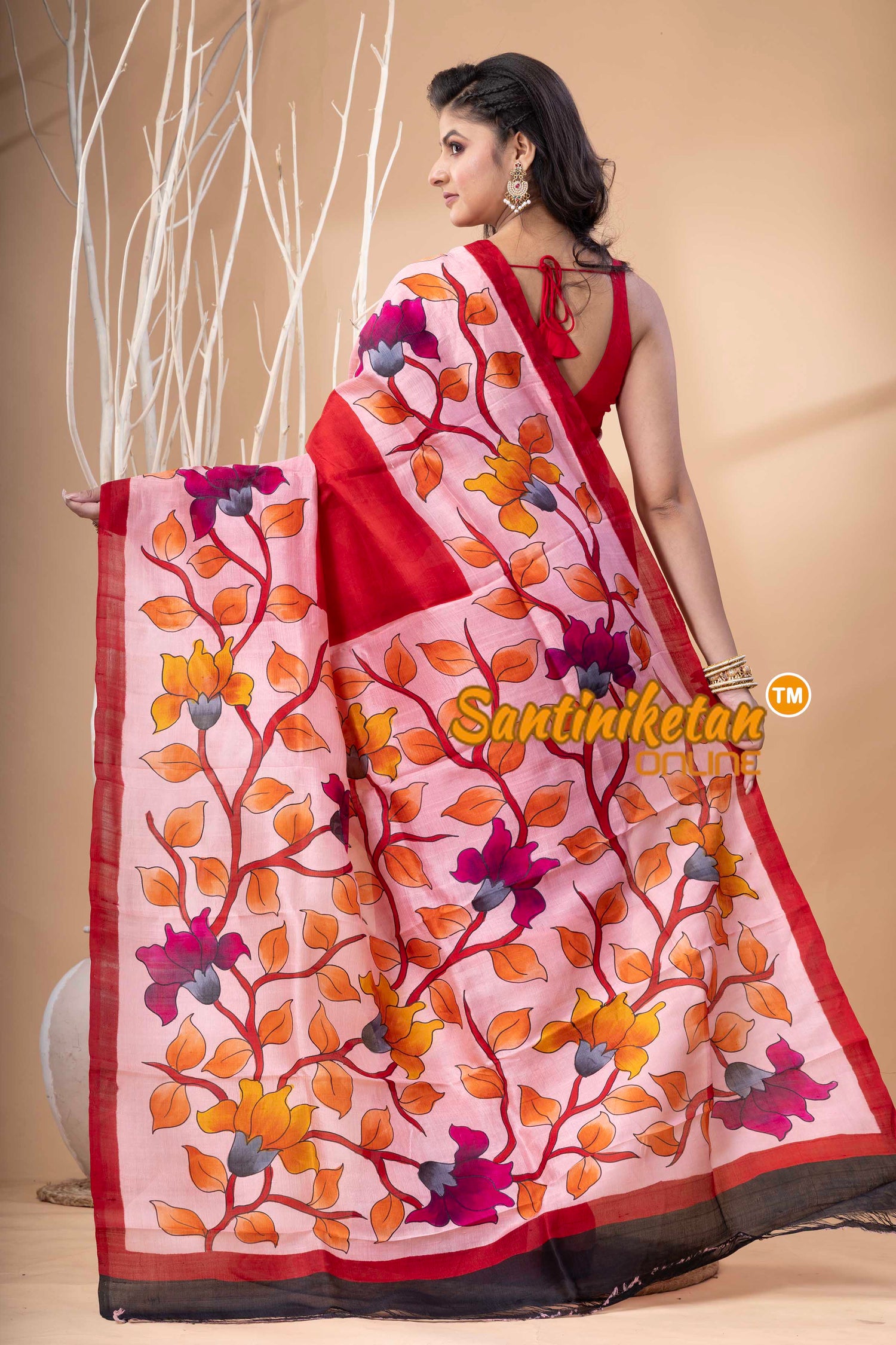 Hand Made Design On Murshidabad Silk SN202523987