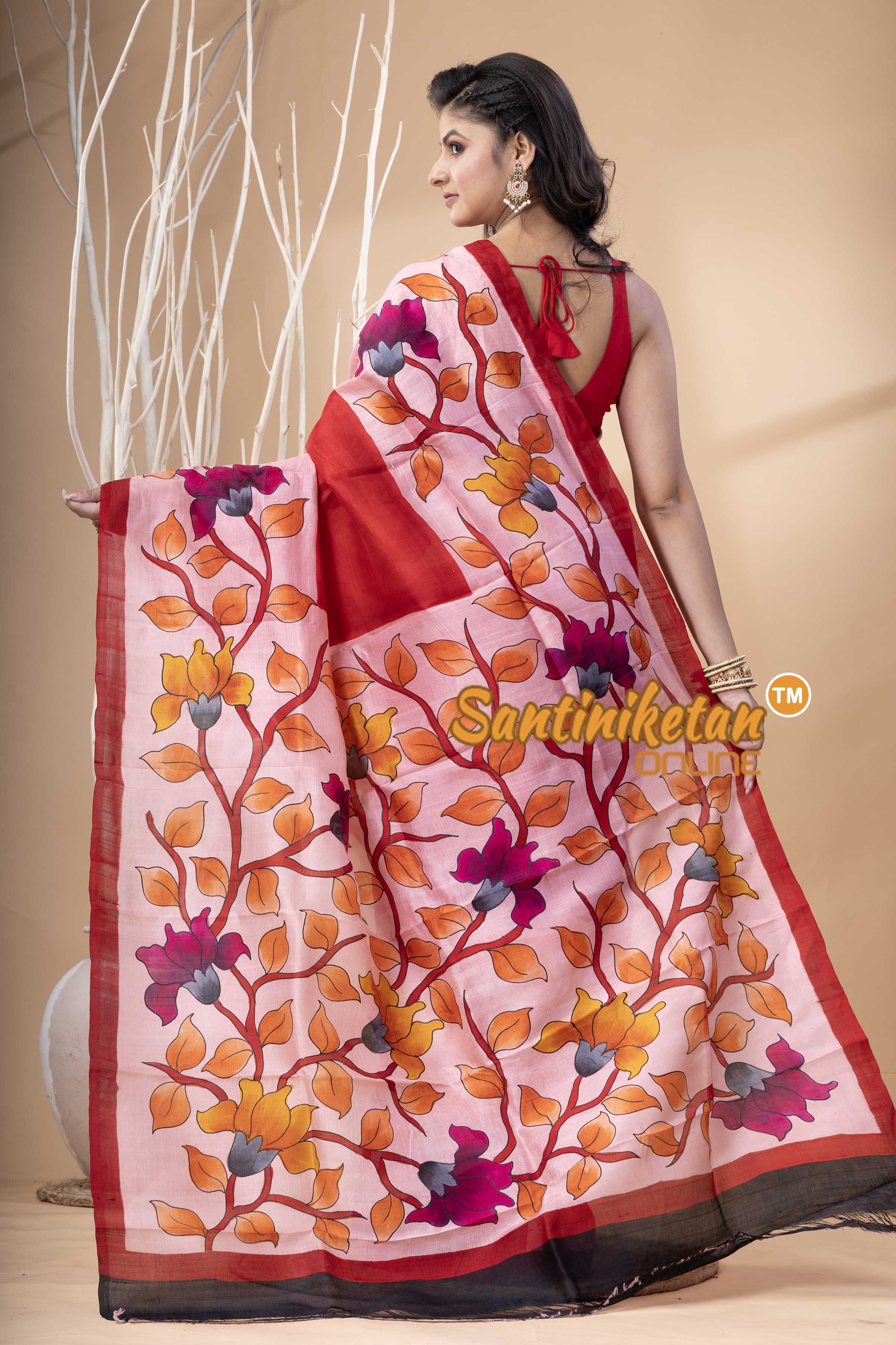 Hand Made Design On Murshidabad Silk SN202523987