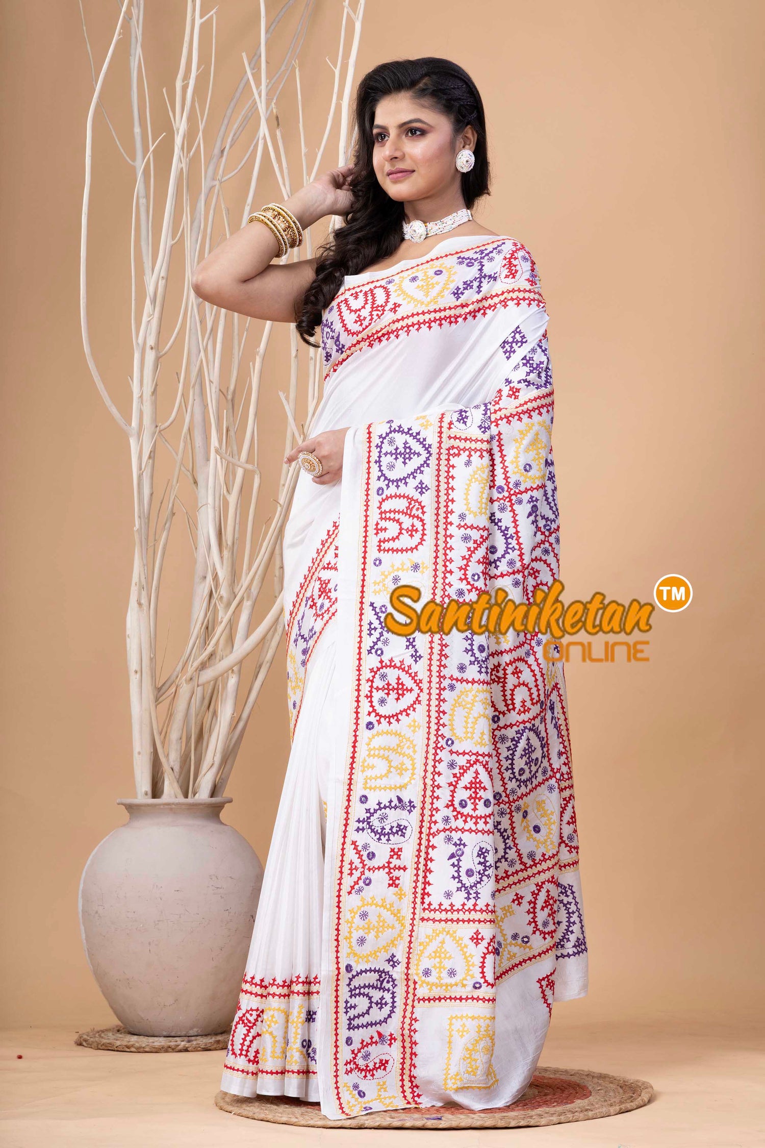 Bangalore Silk Gujrati Stitch Saree SN202524065