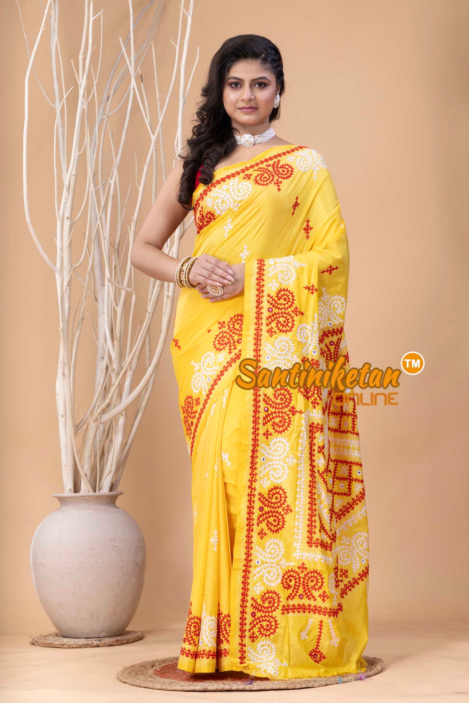 Bangalore Silk Gujrati Stitch Saree SN202524071