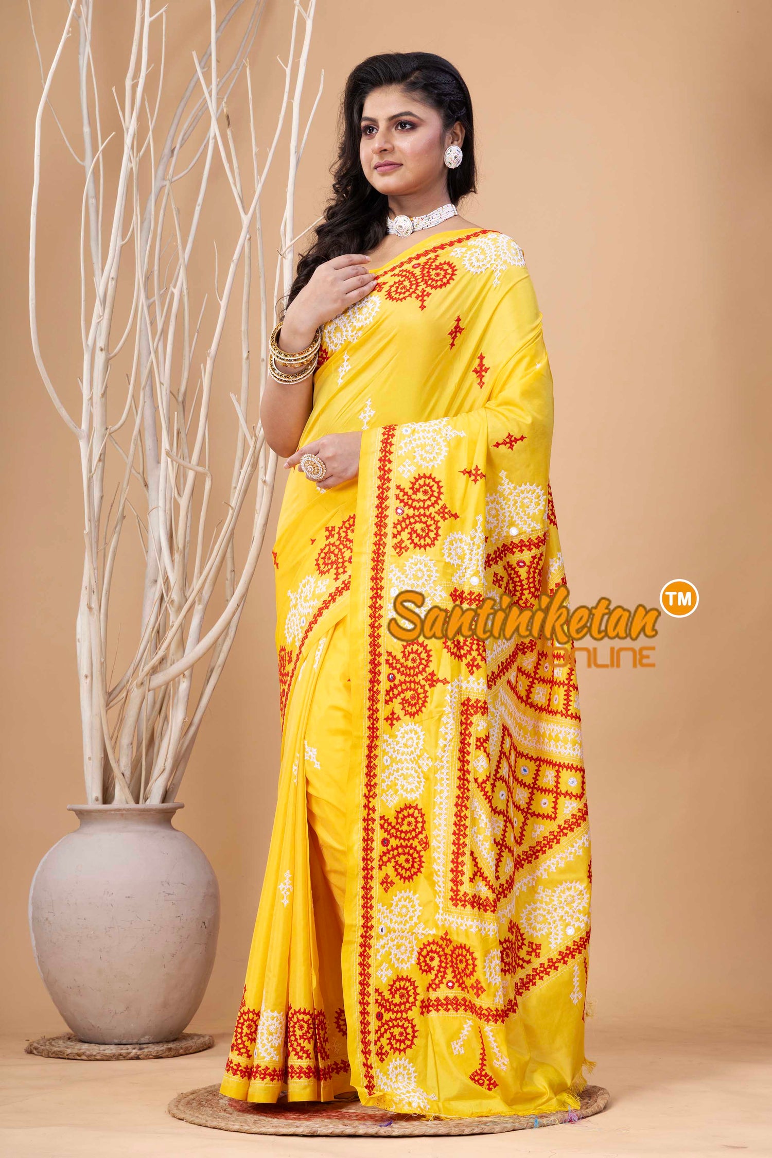 Bangalore Silk Gujrati Stitch Saree SN202524071