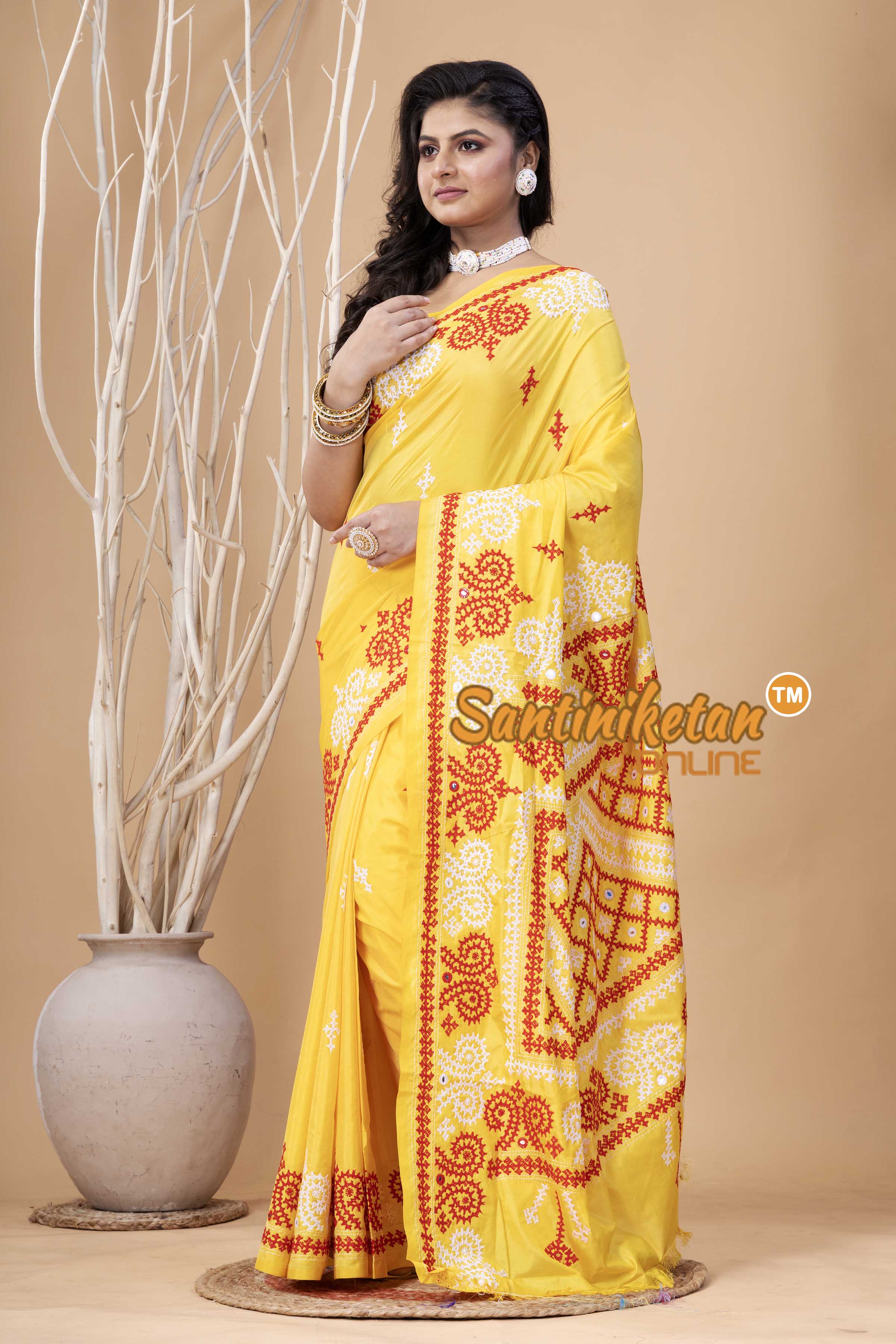 Bangalore Silk Gujrati Stitch Saree SN202524071