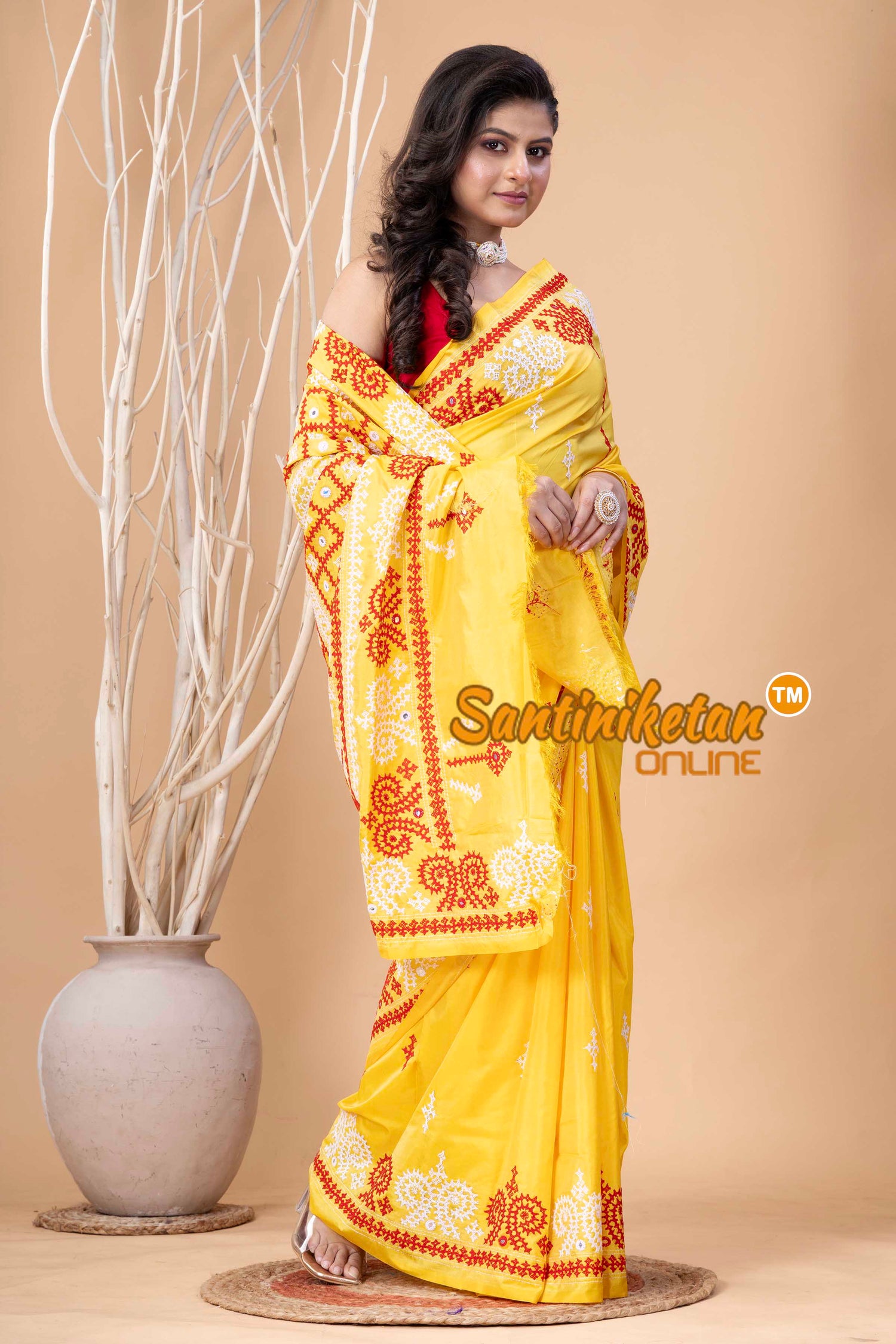 Bangalore Silk Gujrati Stitch Saree SN202524071