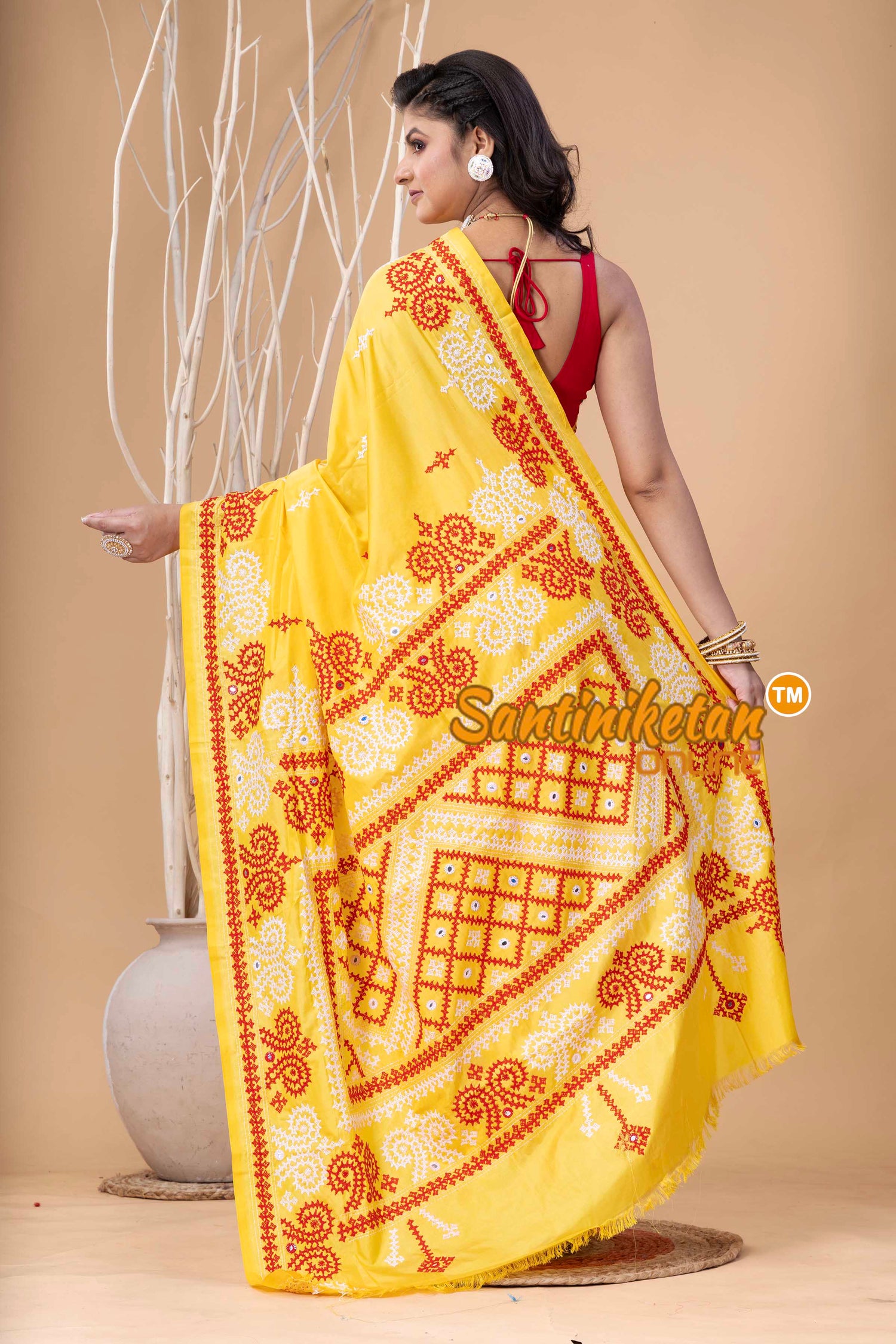Bangalore Silk Gujrati Stitch Saree SN202524071