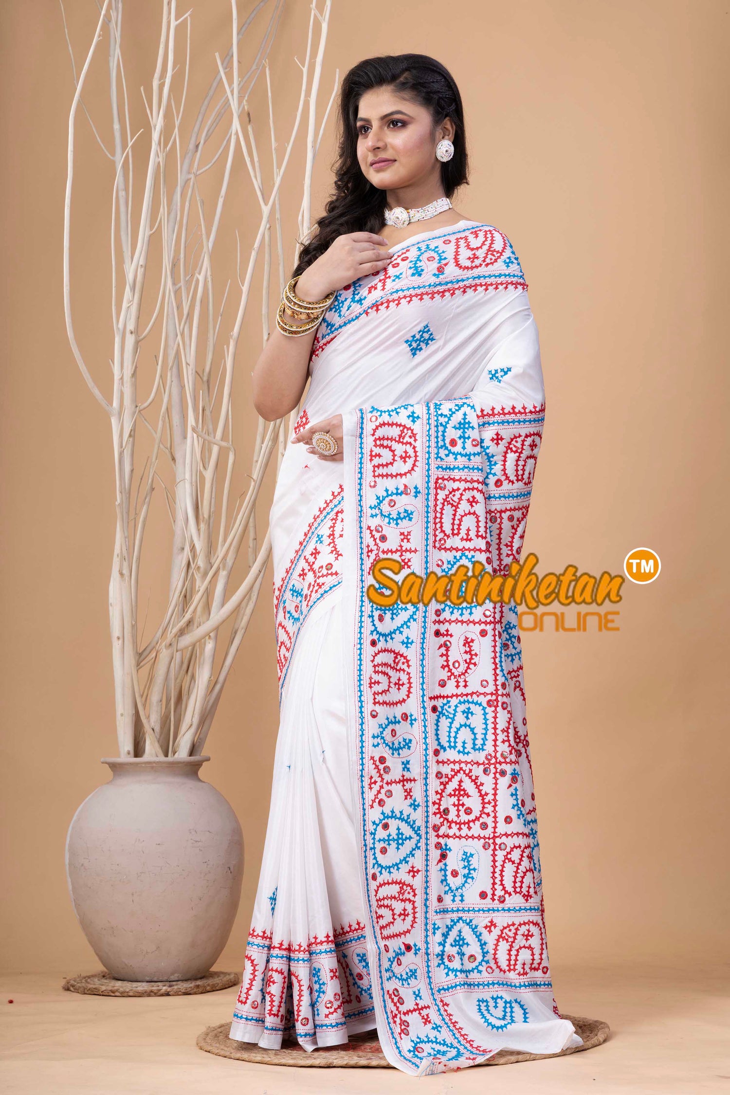 Bangalore Silk Gujrati Stitch Saree SN202524077