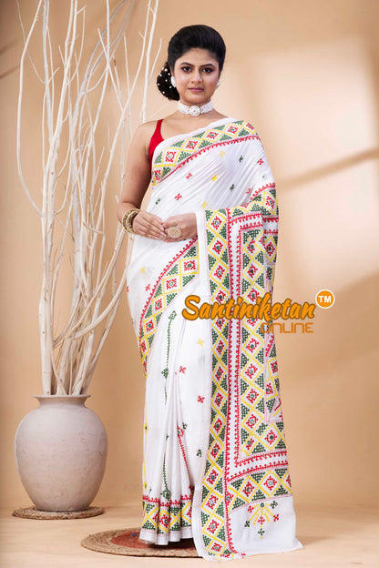 Bangalore Silk Gujrati Stitch Saree SN202524095