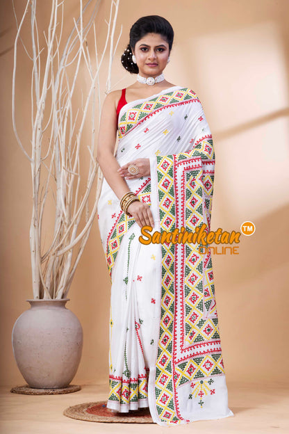 Bangalore Silk Gujrati Stitch Saree SN202524095