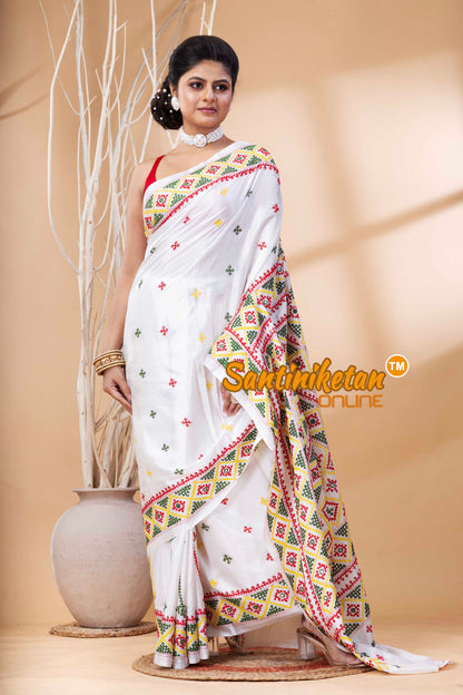 Bangalore Silk Gujrati Stitch Saree SN202524095