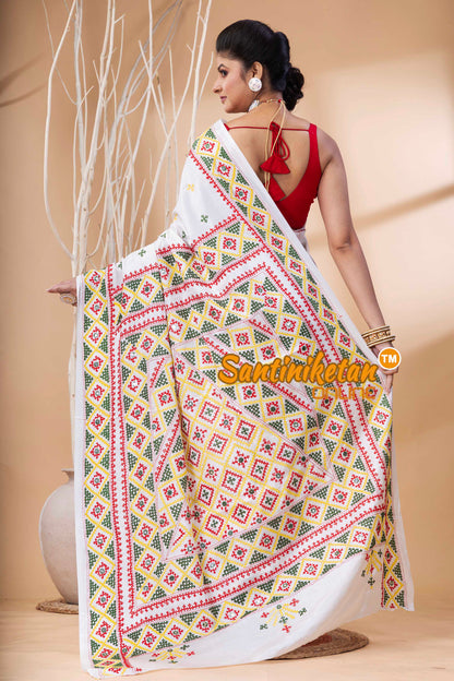 Bangalore Silk Gujrati Stitch Saree SN202524095