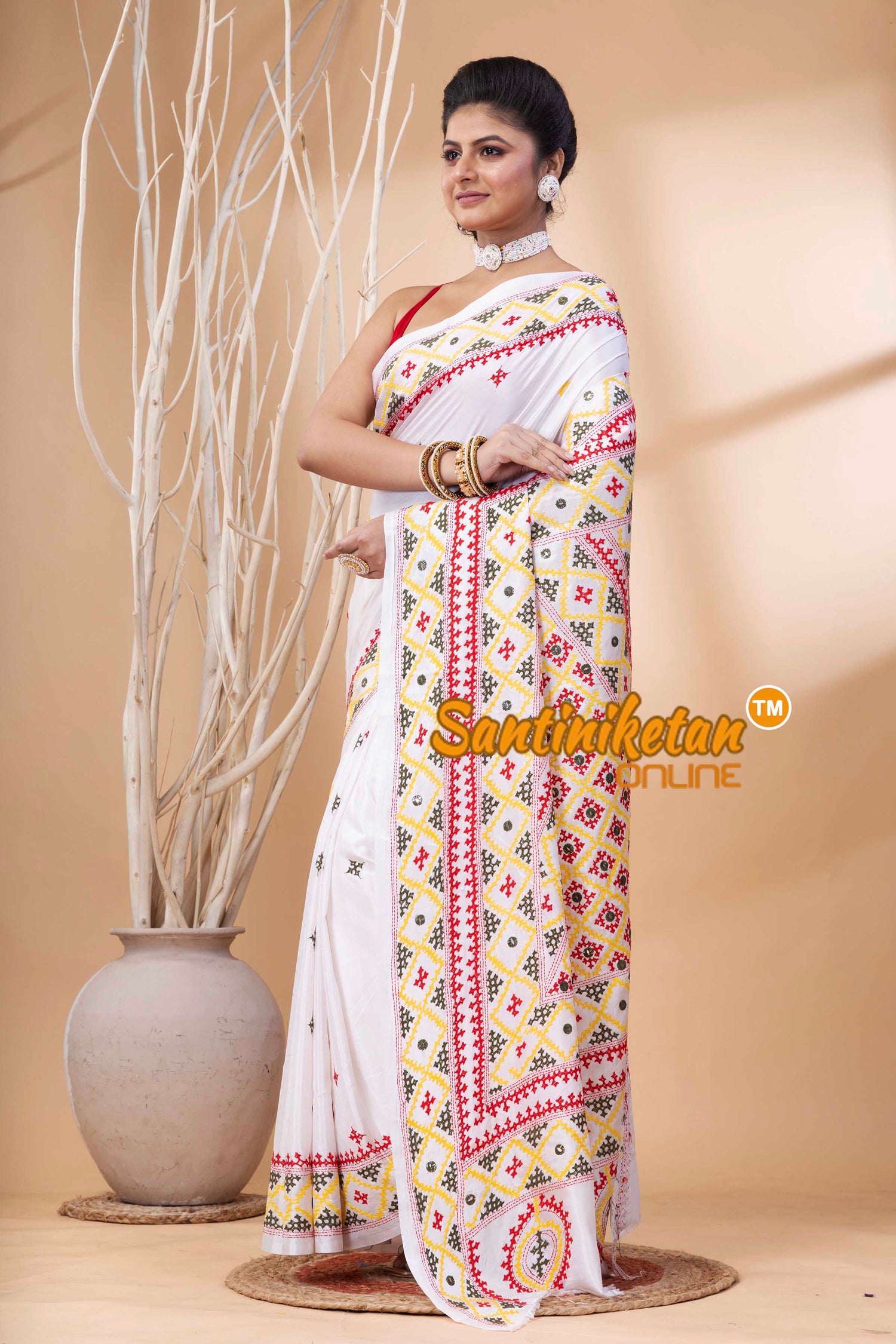 Bangalore Silk Gujrati Stitch Saree SN202524107