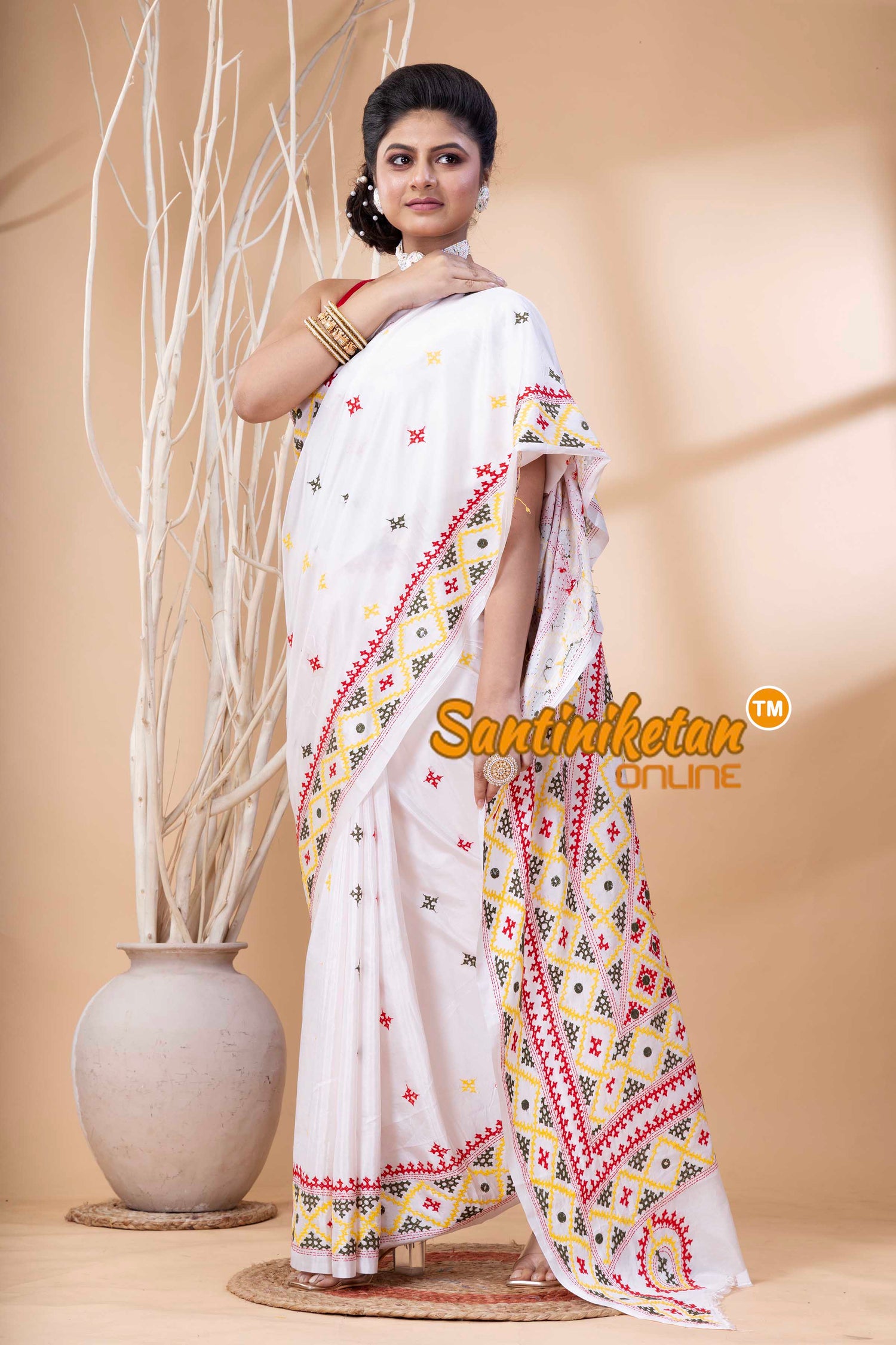 Bangalore Silk Gujrati Stitch Saree SN202524107