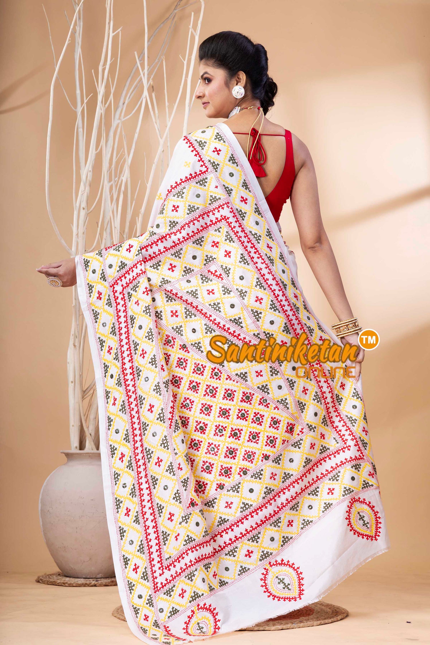 Bangalore Silk Gujrati Stitch Saree SN202524107
