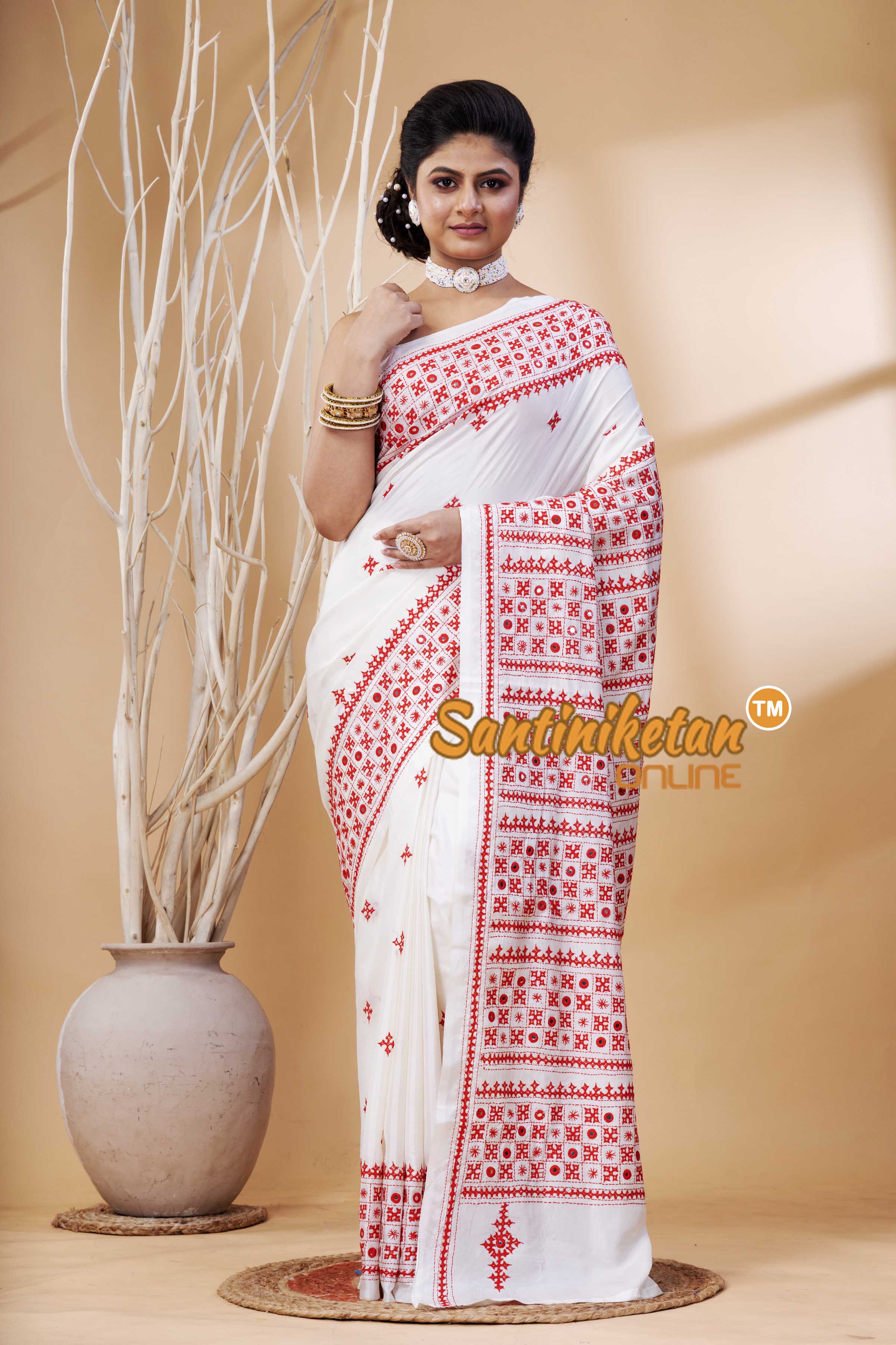Bangalore Silk Gujrati Stitch Saree SN202524119