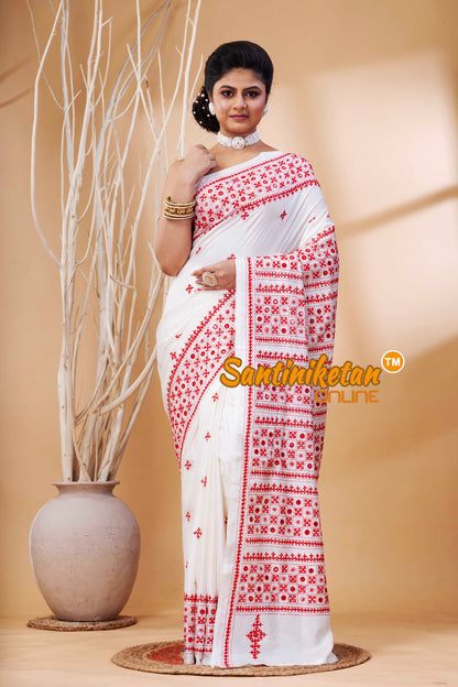 Bangalore Silk Gujrati Stitch Saree SN202524119