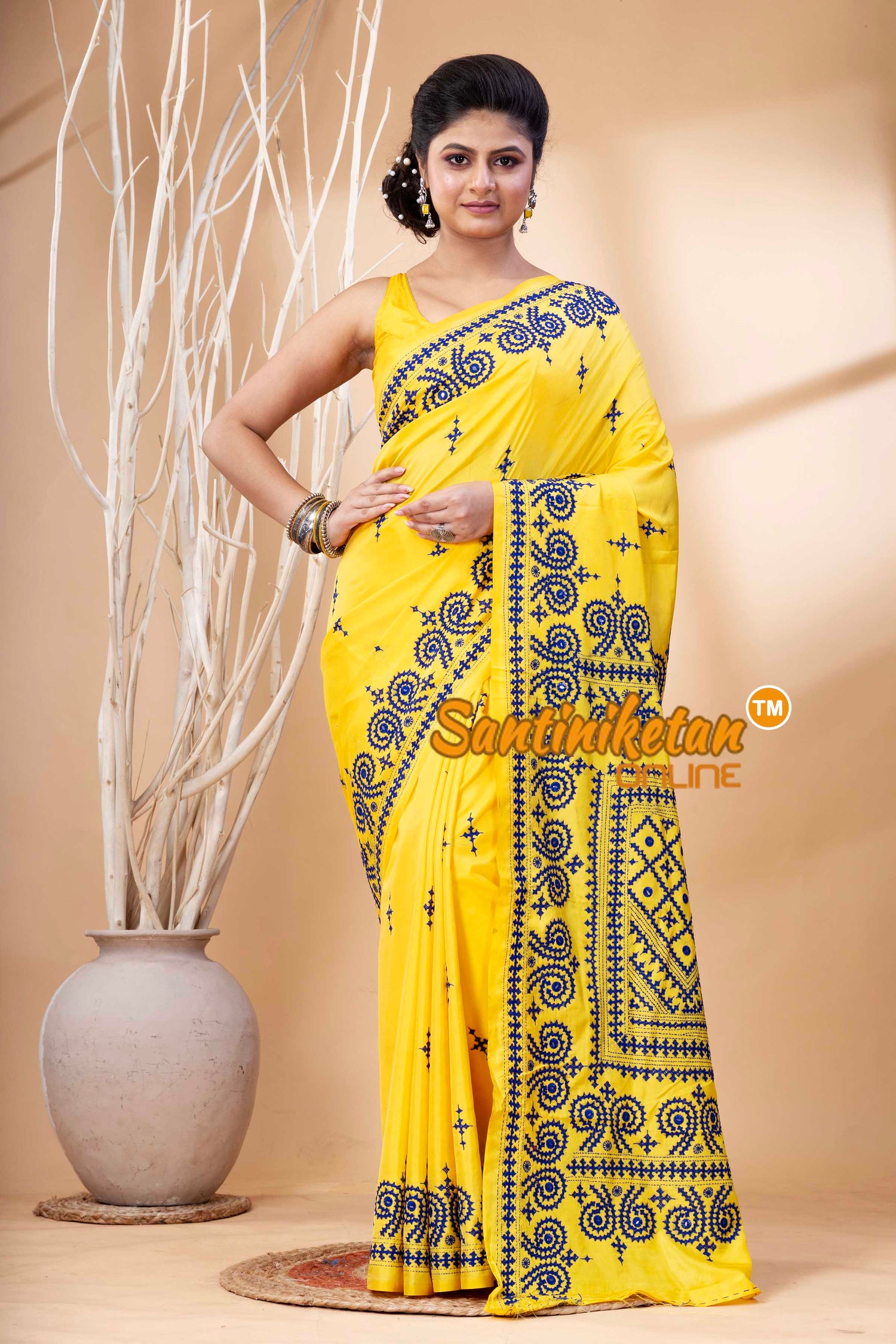 Bangalore Silk Gujrati Stitch Saree SN202524191