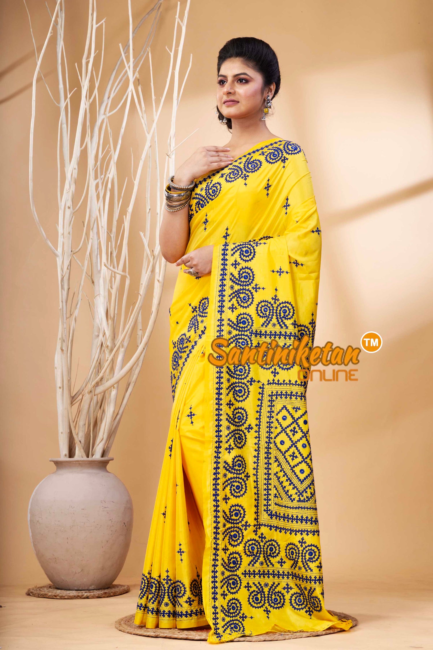 Bangalore Silk Gujrati Stitch Saree SN202524191