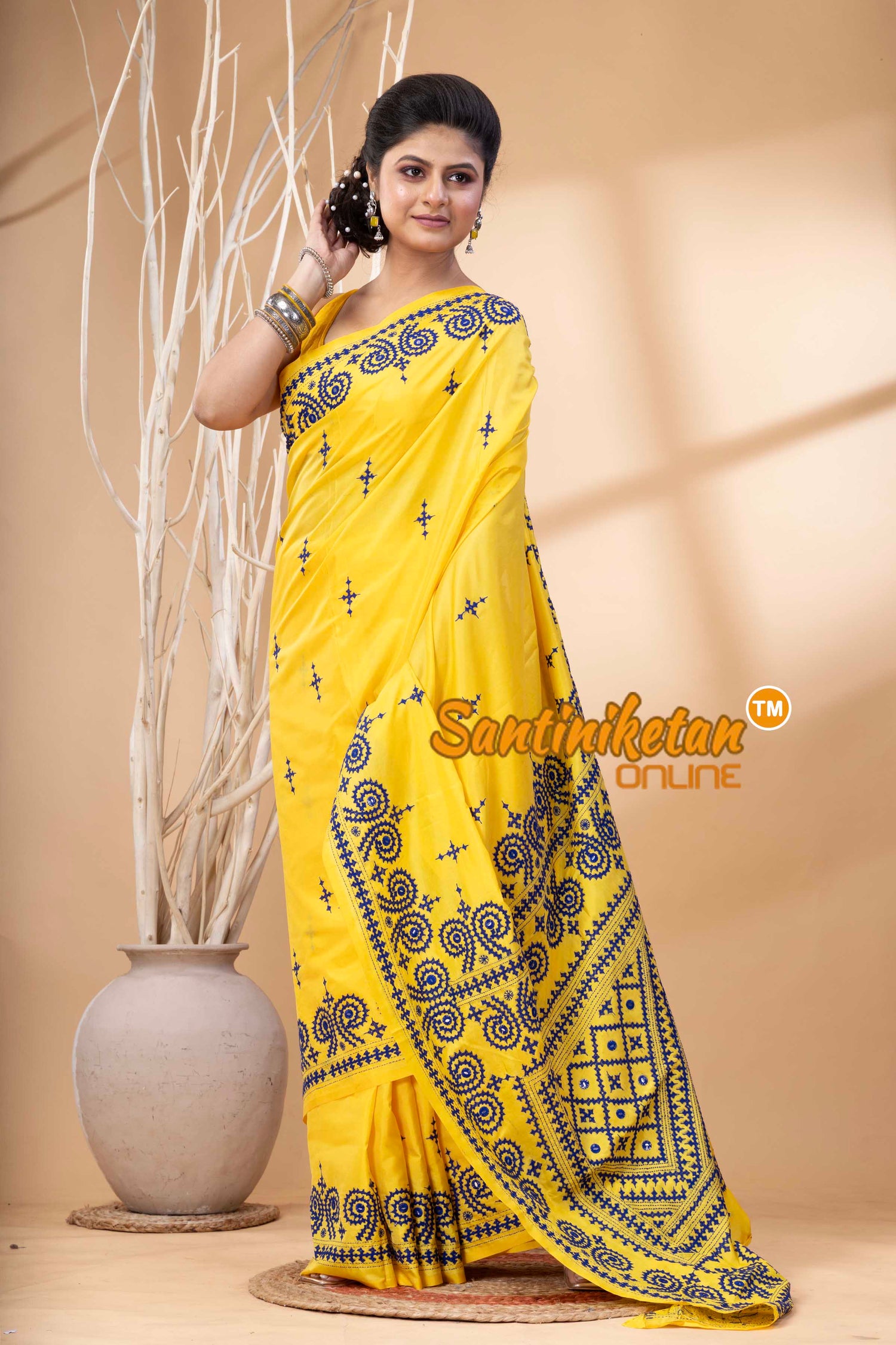 Bangalore Silk Gujrati Stitch Saree SN202524191