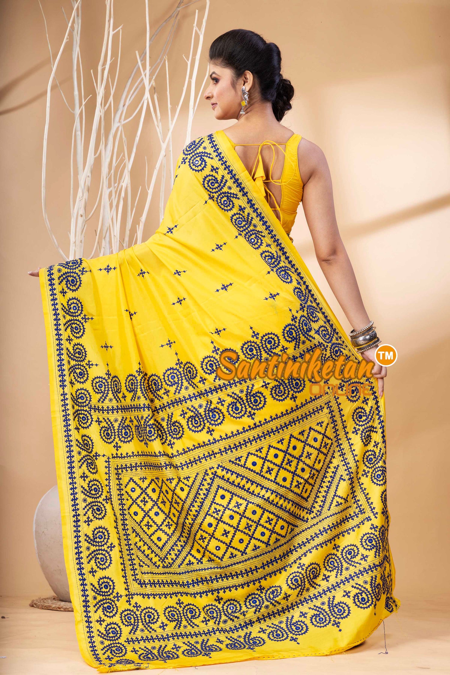 Bangalore Silk Gujrati Stitch Saree SN202524191