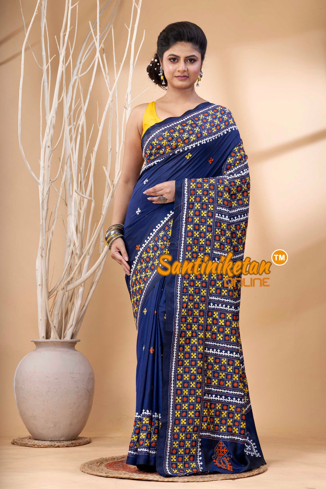 Bangalore Silk Gujrati Stitch Saree SN202524209
