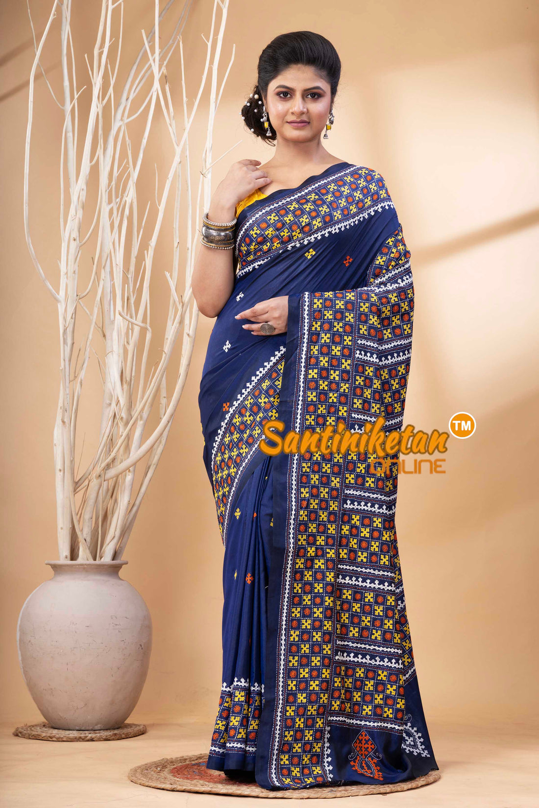 Bangalore Silk Gujrati Stitch Saree SN202524209