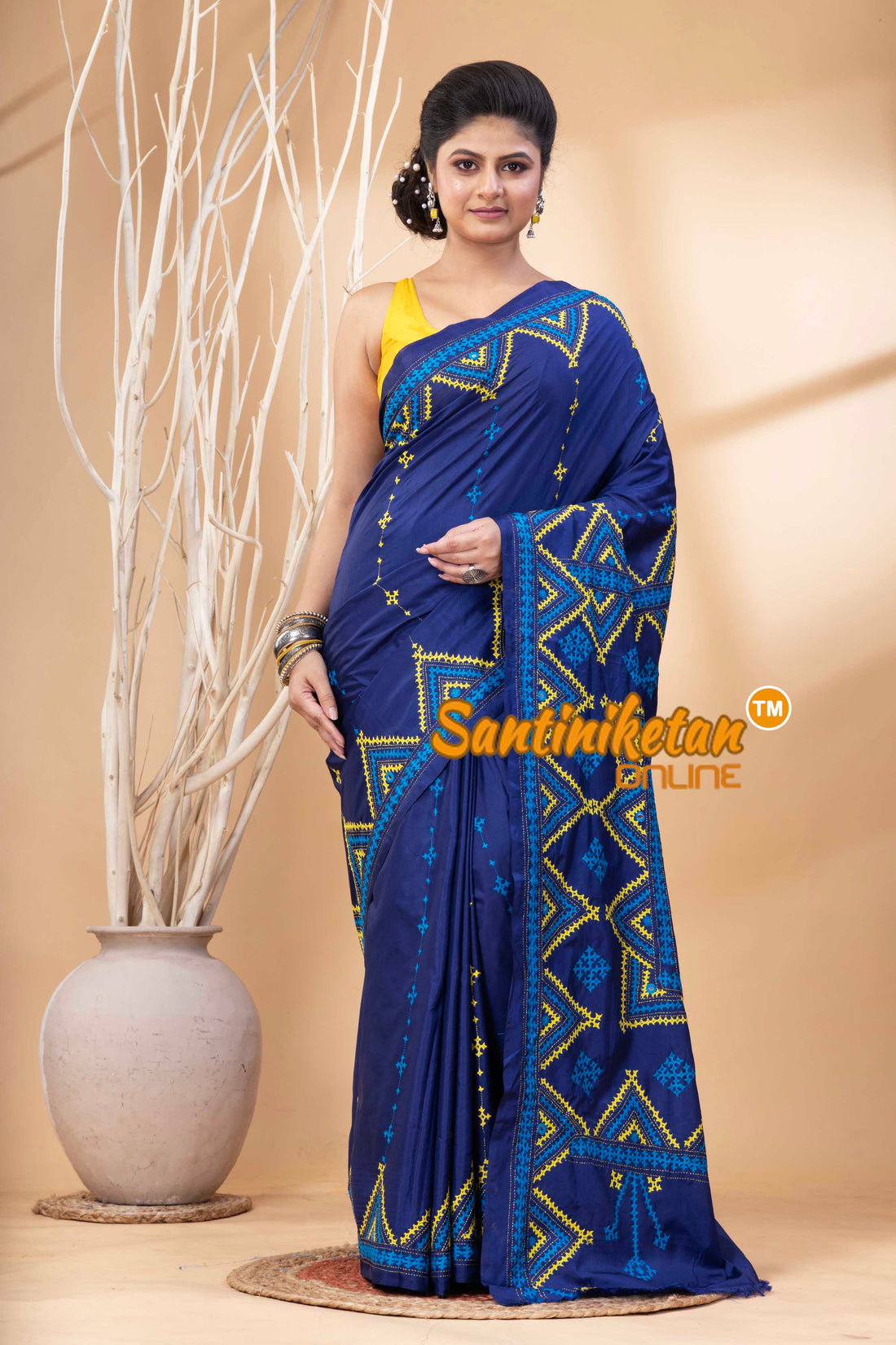 Bangalore Silk Gujrati Stitch Saree SN202524299