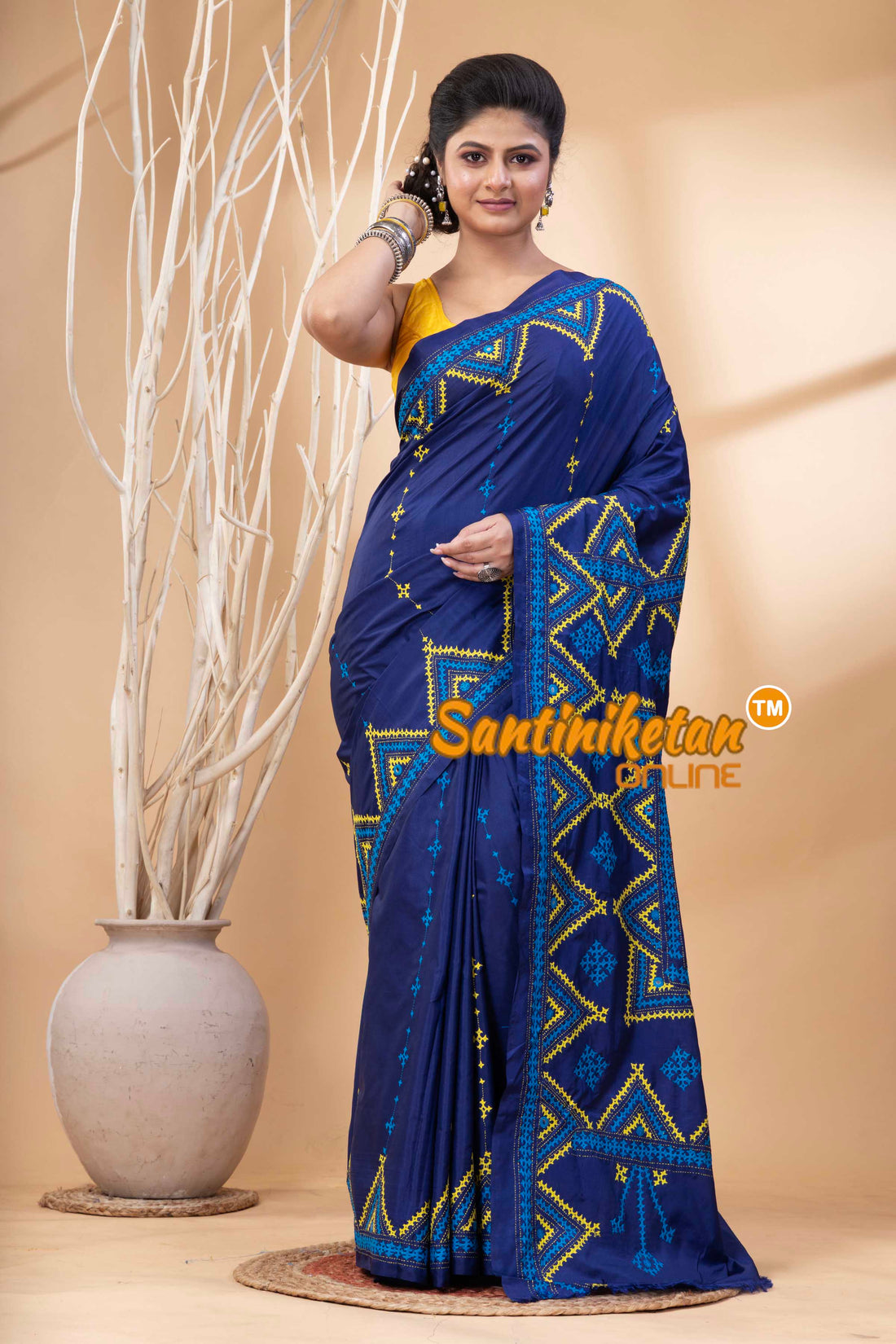 Bangalore Silk Gujrati Stitch Saree SN202524299