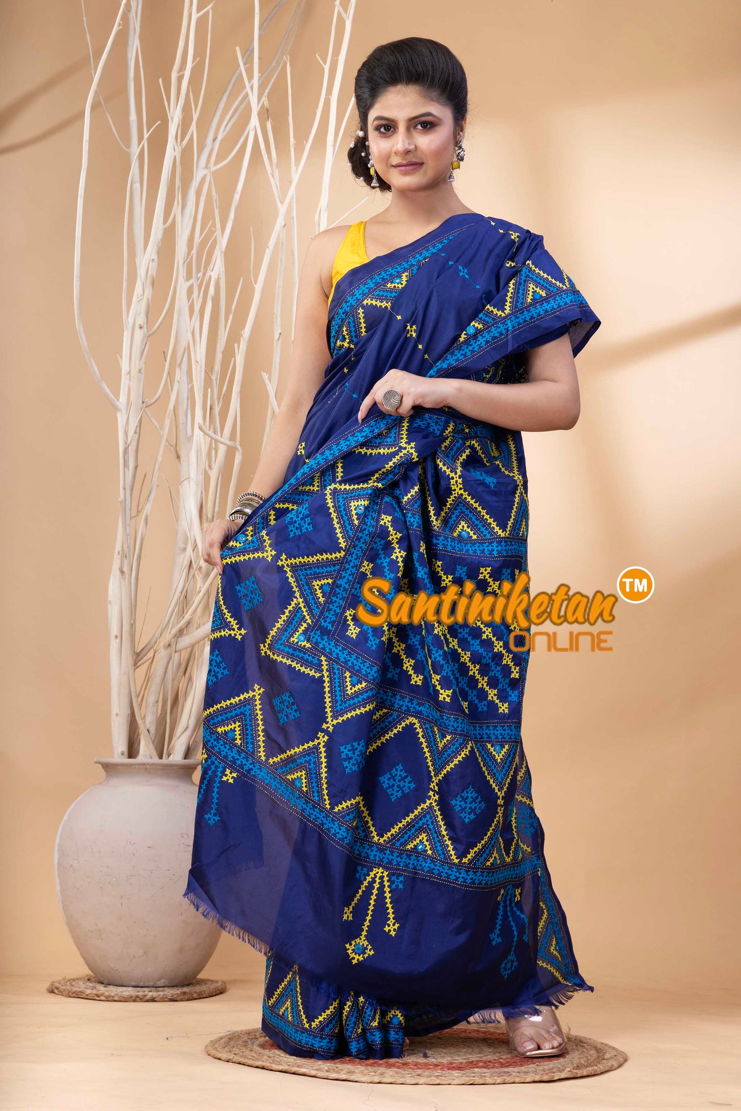 Bangalore Silk Gujrati Stitch Saree SN202524299