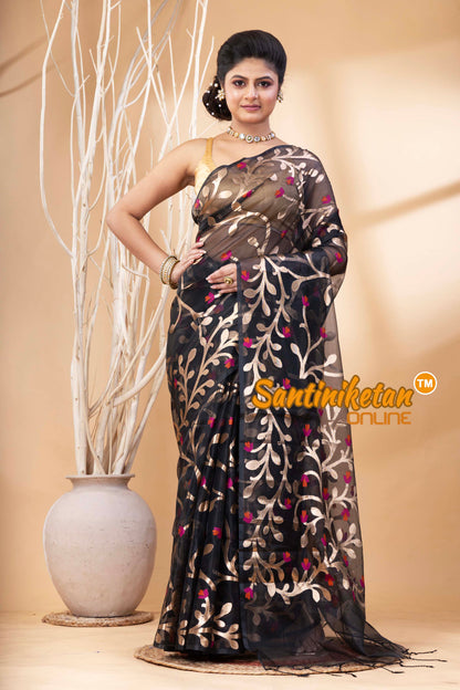Resham Maslin Jamdani Saree SN202524369
