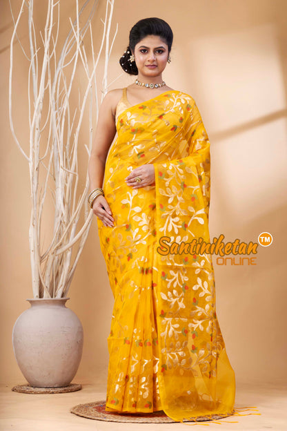Resham Maslin Jamdani Saree SN202524393