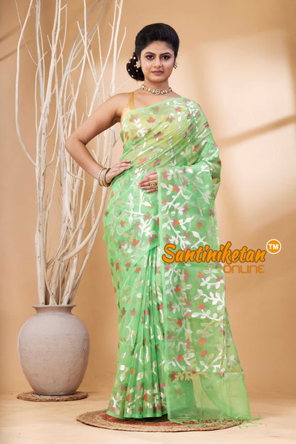 Resham Maslin Jamdani Saree SN202524399