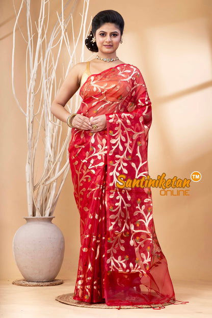 Resham Maslin Jamdani Saree SN202524405
