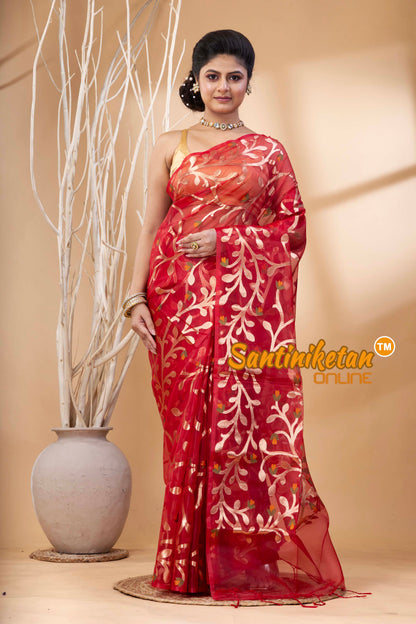 Resham Maslin Jamdani Saree SN202524405