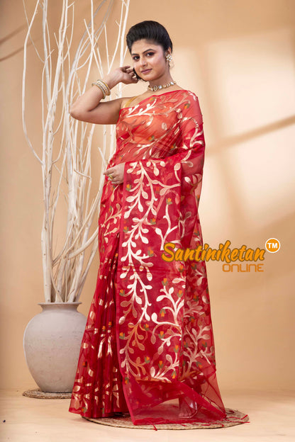 Resham Maslin Jamdani Saree SN202524405