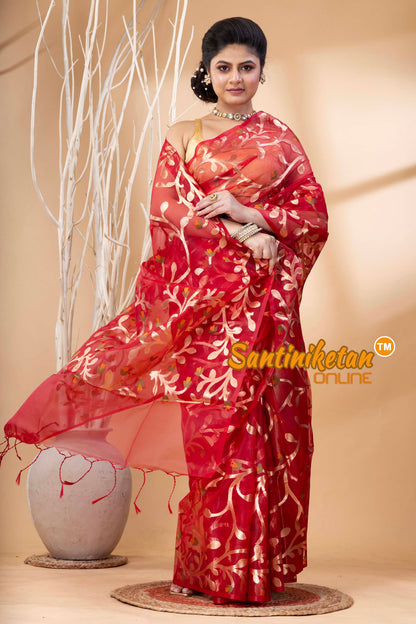 Resham Maslin Jamdani Saree SN202524405
