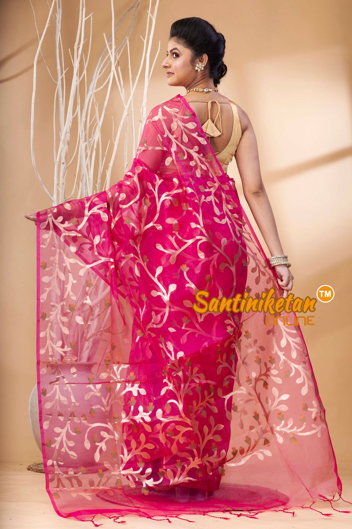 Resham Maslin Jamdani Saree SN202524411