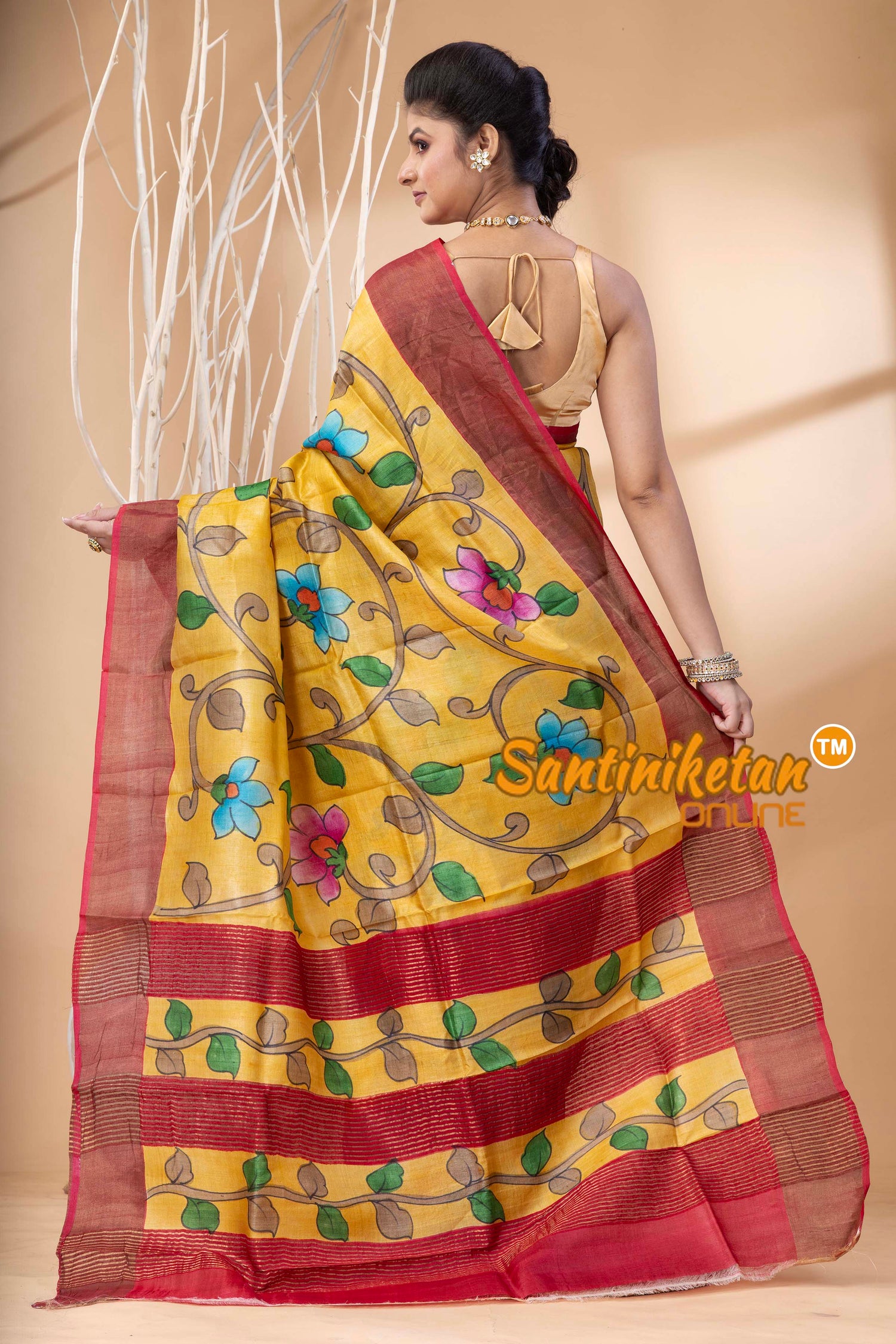 Pure Zari Tussar Hand Painted Saree SN202524489