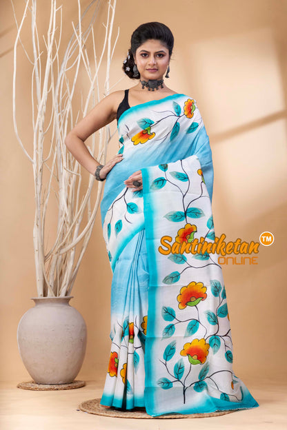 Hand Made Design On Murshidabad Silk SN202524549