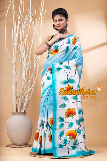 Hand Made Design On Murshidabad Silk SN202524549