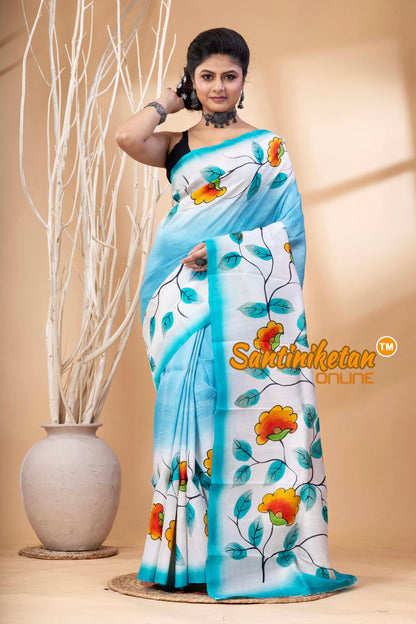Hand Made Design On Murshidabad Silk SN202524549