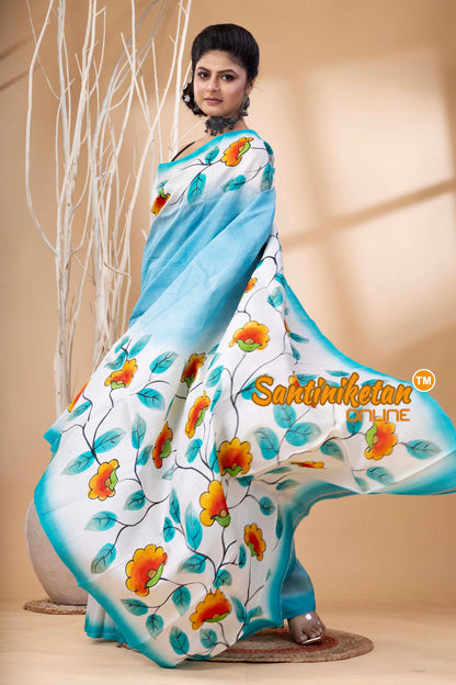 Hand Made Design On Murshidabad Silk SN202524549